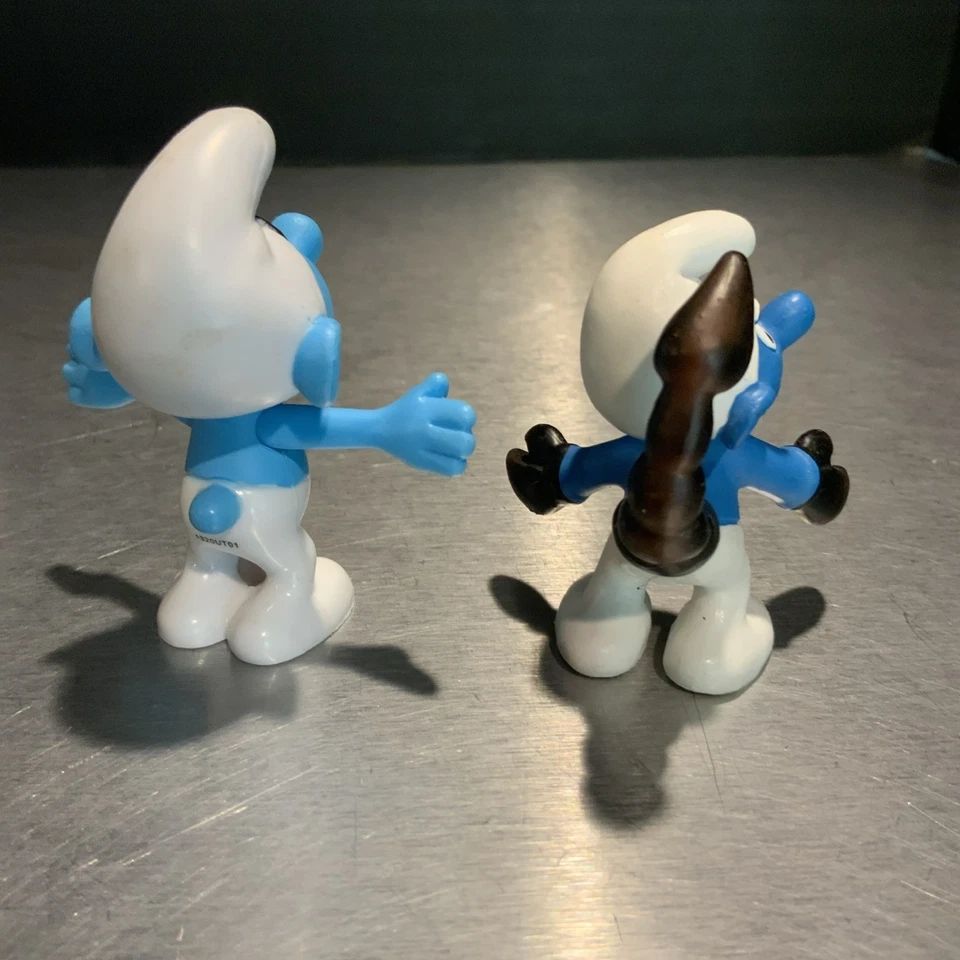 The Smurfs 2008 Peyo Jakks Schleich 9 Piece Lot Smurfette Brainy Zodiac & More - Image 3 of 4