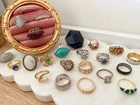 Vintage Ring Lot 23 Pieces – Avon, Sarah Coventry Costume Jewellery Lot