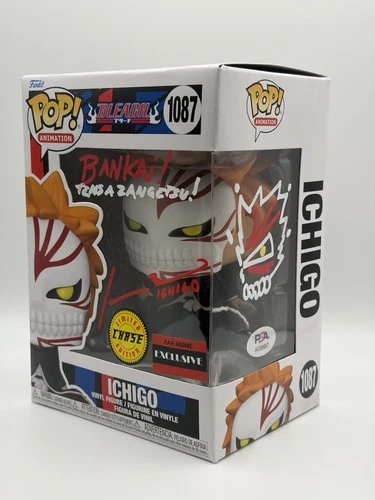 BLEACH - Ichigo Kurosaki Chase Signed By Johnny Yong Bosch PSA - Funko POP #1087