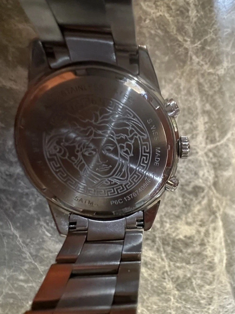 Orologio Uomo Versace Landmark Acciaio Nero Quadrante Romano Quarzo P6C99GD008 S099