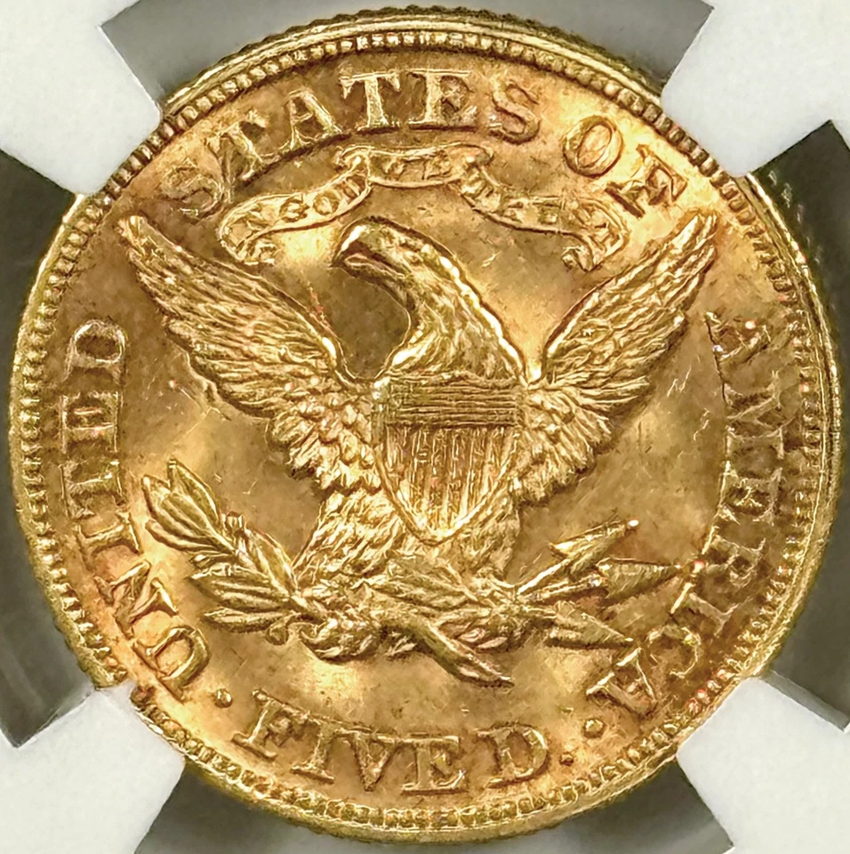 1879 $5 GOLD LIBERTY HEAD NGC MS63 - Image 4 of 4