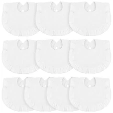 10 Pcs Baby Muslin Bibs Drool Bibs Bandana Ruffle Soft Cotton for Newborn Bab...