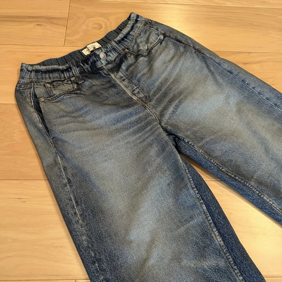 Pantalones de pierna ancha Rag Bone Miramar de felpa de algodón para mujer medianos Foto 2 de 4