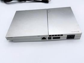 PS2 Sony PlayStation 2 Slim Silver SCH-90001 - Tested, Console Cords Controller