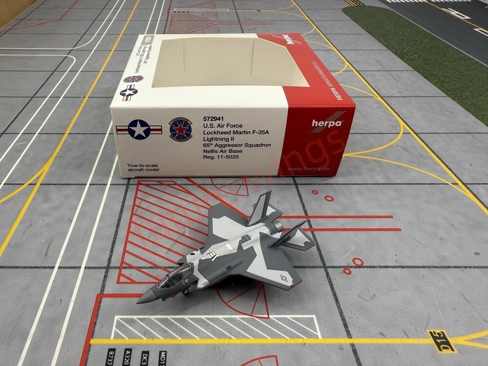 Herpa Wings 1:200 F-35a Usaf/israeli/australian Air Force Diecastmodel Mini Size