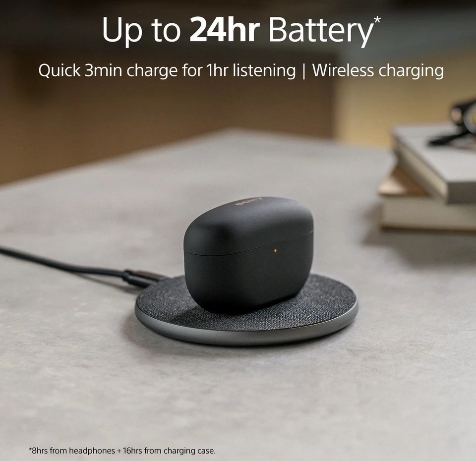 Sony WF1000XM5 ANC In-Ear True WirelessEarbuds - Black - 310/7962 - Image 3 of 4