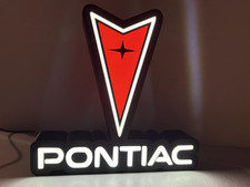 Pontiac 9-inch Light Box Led Sign 3d Printed Wall Decor Man Cave Garage Pontiac 9-inch Light Box Led Sign 3d Printed Wall Decor Man Cave Garage