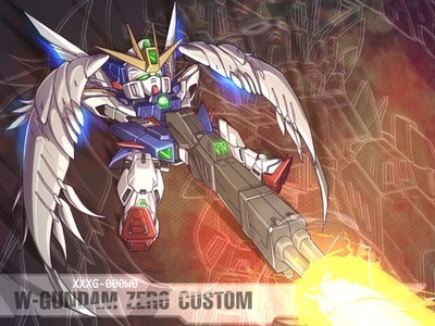 Gundam anime mechs mobile suit wing zero super Custom Gaming Mat Desk 1524