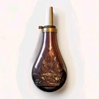 Vintage American Civil War Repro. Copper & Brass Powder/Shot Flask Cannister