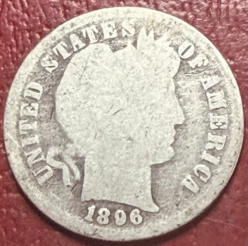1896 Barber Dime — photo from the most recent tracked eBay sale