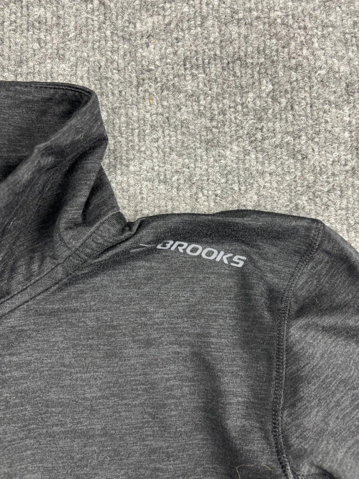 Brooks Pullover Womens M Gray Half Zip Long Sleeve DriLayer RunHappy Athletic - Image 2 of 4