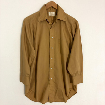 True Vintage 70s Arrow Kent Shirt Mens Size 15.5-30 Dacron Disco Dagger Collar