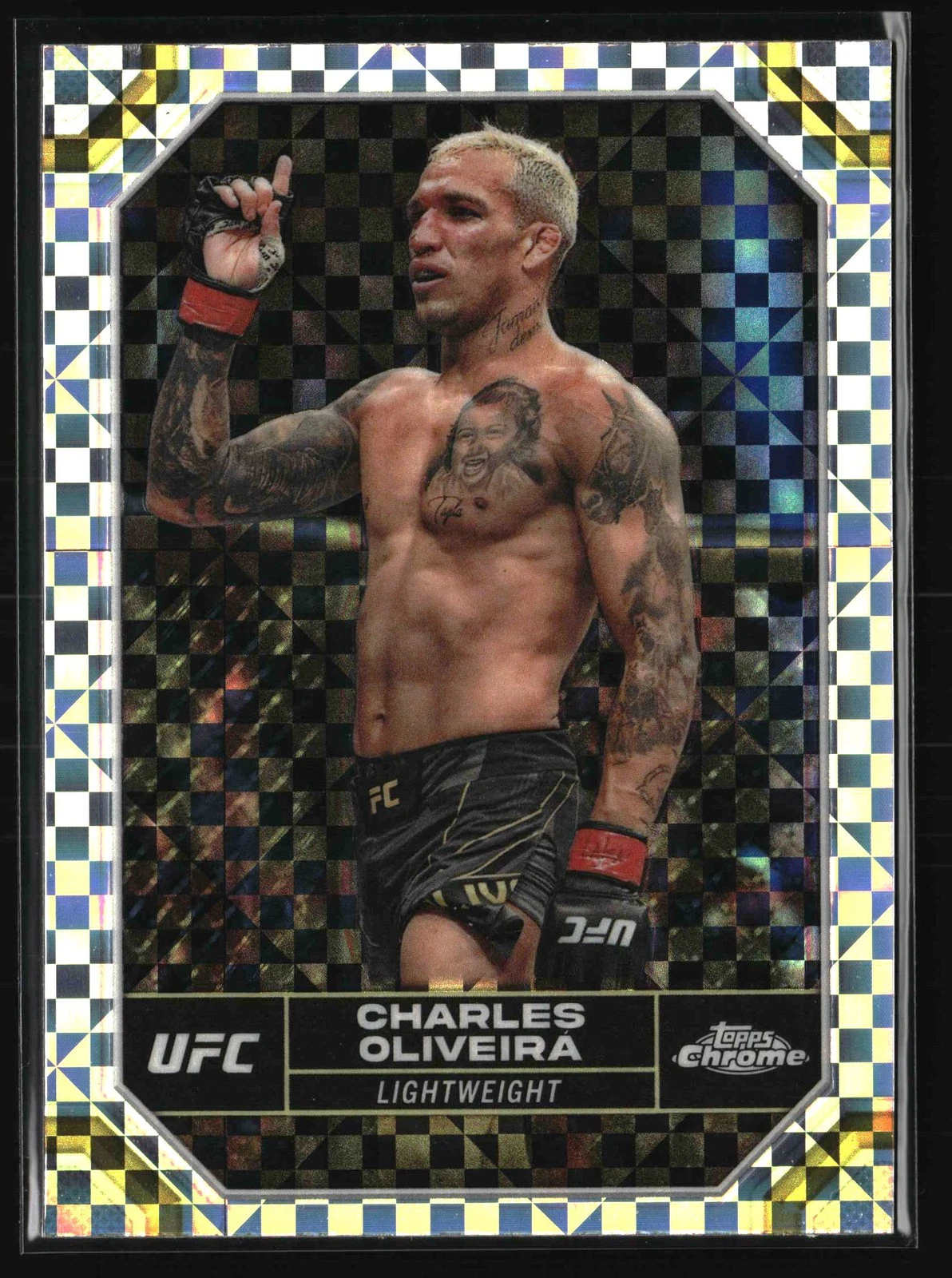 2024 Topps Chrome UFC - X-Fractor - #42 Charles Oliveira
