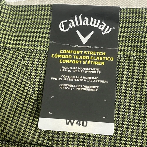 Callaway Mens Golf Shorts COMFORT STRETCH Moisture Management Size 40 NWT - Picture 11 of 12