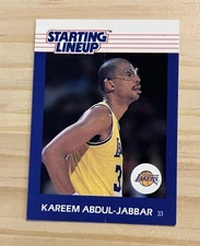 Kareem Abdul Jabbar 1988 Starting Line Up Card SLU NBA HOF EX