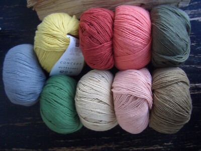 CONCEPT BY KATIA - ULTRASOFT -  50g - LL 190m - 100 % Bio Baumwolle EVP 5,50  