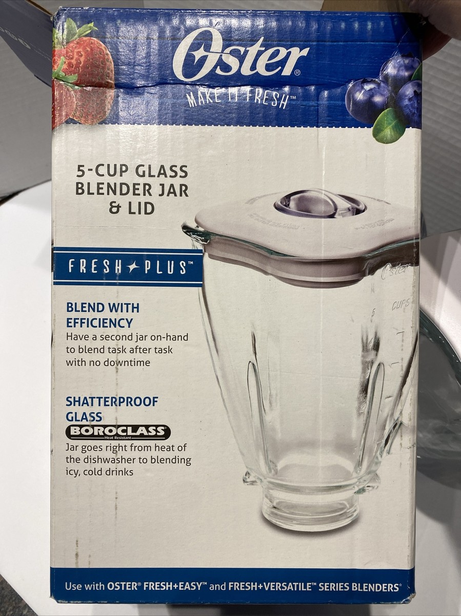 Blender Glass Jar Replacement 6-Cup Glass Jar With Blade For Oster