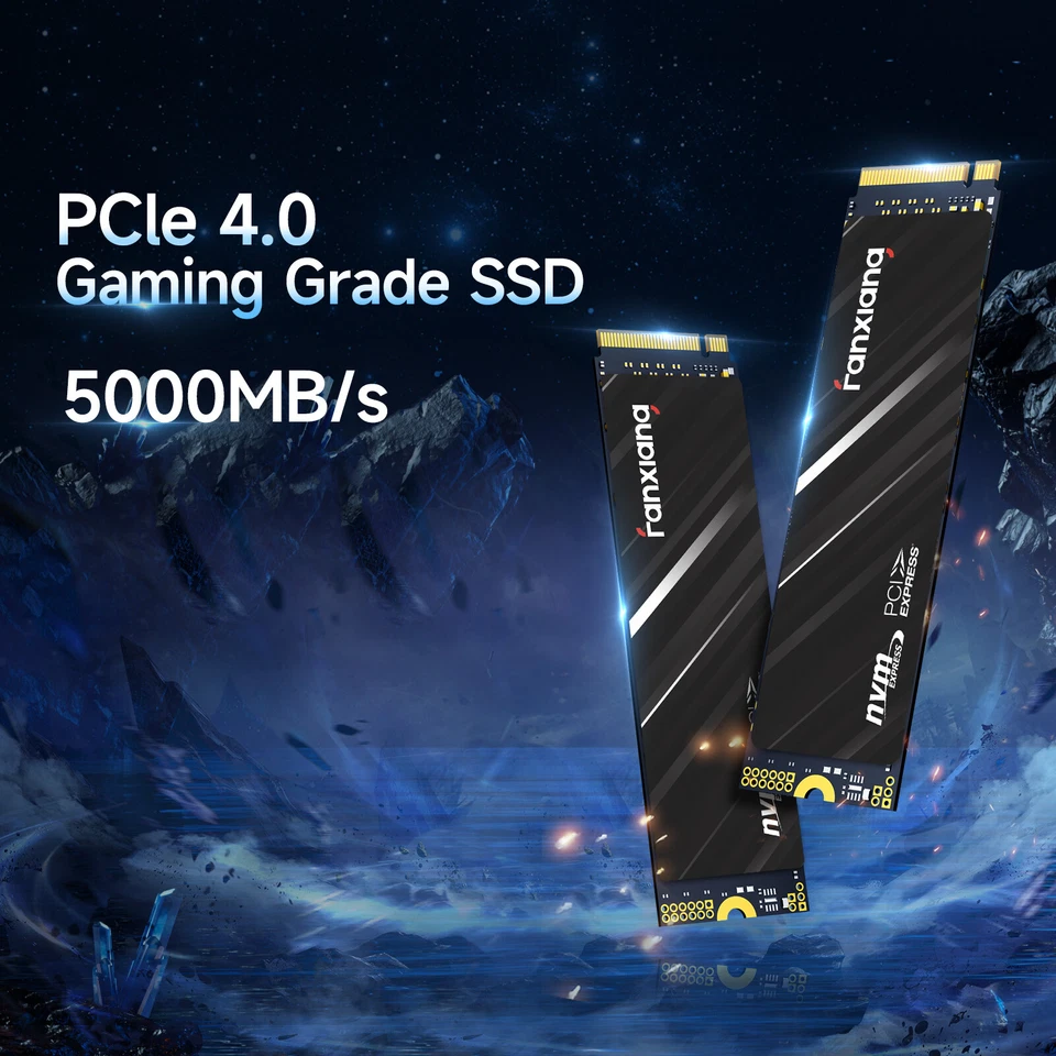Fanxiang 1TB 2TB 4TB Gaming SSD für PS5 PCIe Gen 4.0 M.2 NVMe Interne Festplatte - Bild 3 von 4
