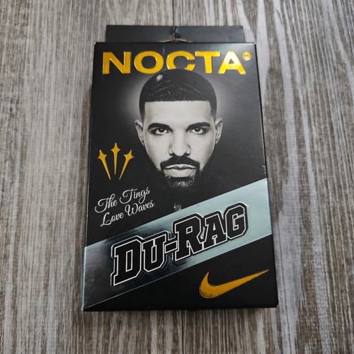 Cappello rapper Nike NOCTA Du-Rag Drake Wrap The Tings Love Waves Stara Swoosh nero - Foto 2 di 9