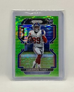 2021 Panini Prizm Neon Green Pulsar Kadarius Toney #342 RC Rookie