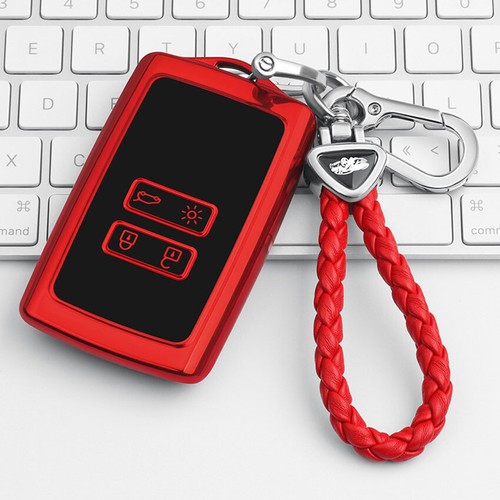 Chain For Renault Fluence Duster Megane Lanyard TPU Key Case Cover - Picture 22 of 28