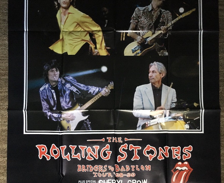 The Rolling Stones Bridges To Babylon Tour '99 Vintage Poster Pin