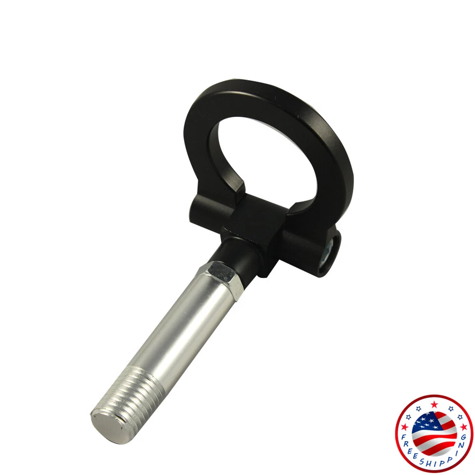 Black Fits Mazda 2 & 5 & 6 CX5 RX8 Folding Screw On Type Front Rear Tow Hook - Изображение 2 из 2