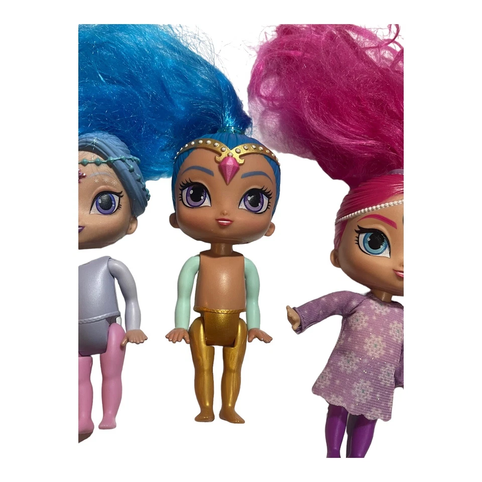 "Lote de 4 muñecas Genie Shimmer and Shine 6"" Mattel 2015" Foto 4 de 4
