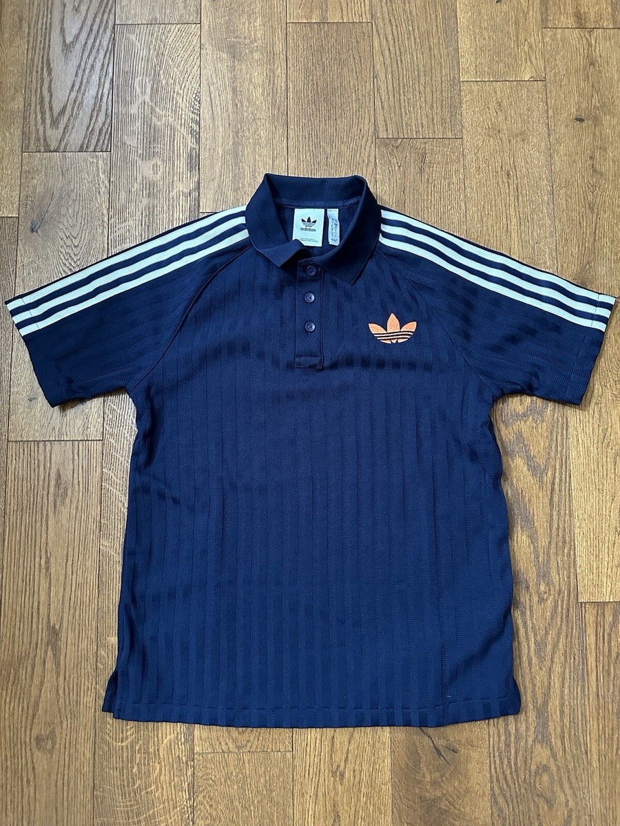 adidas Originals adicolor 70's short sleeve polo Navy Blue adidas Originals adicolor 70's short sleeve polo Navy Blue