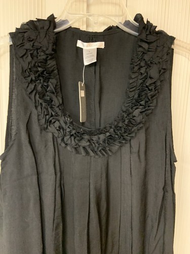 NWT Kind Like Love Juniors Dress,Black,Size L, Ruffle Neckline And Hem - Picture 3 of 9