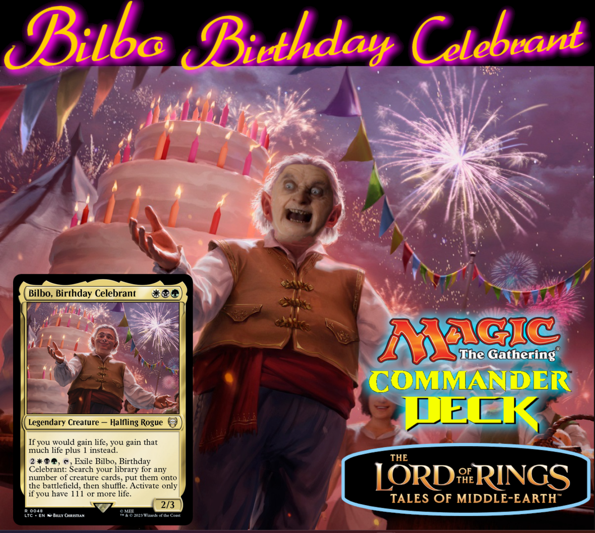 Bilbo Birthday MTG EDH Commander Deck! Magic the Gathering | eBay