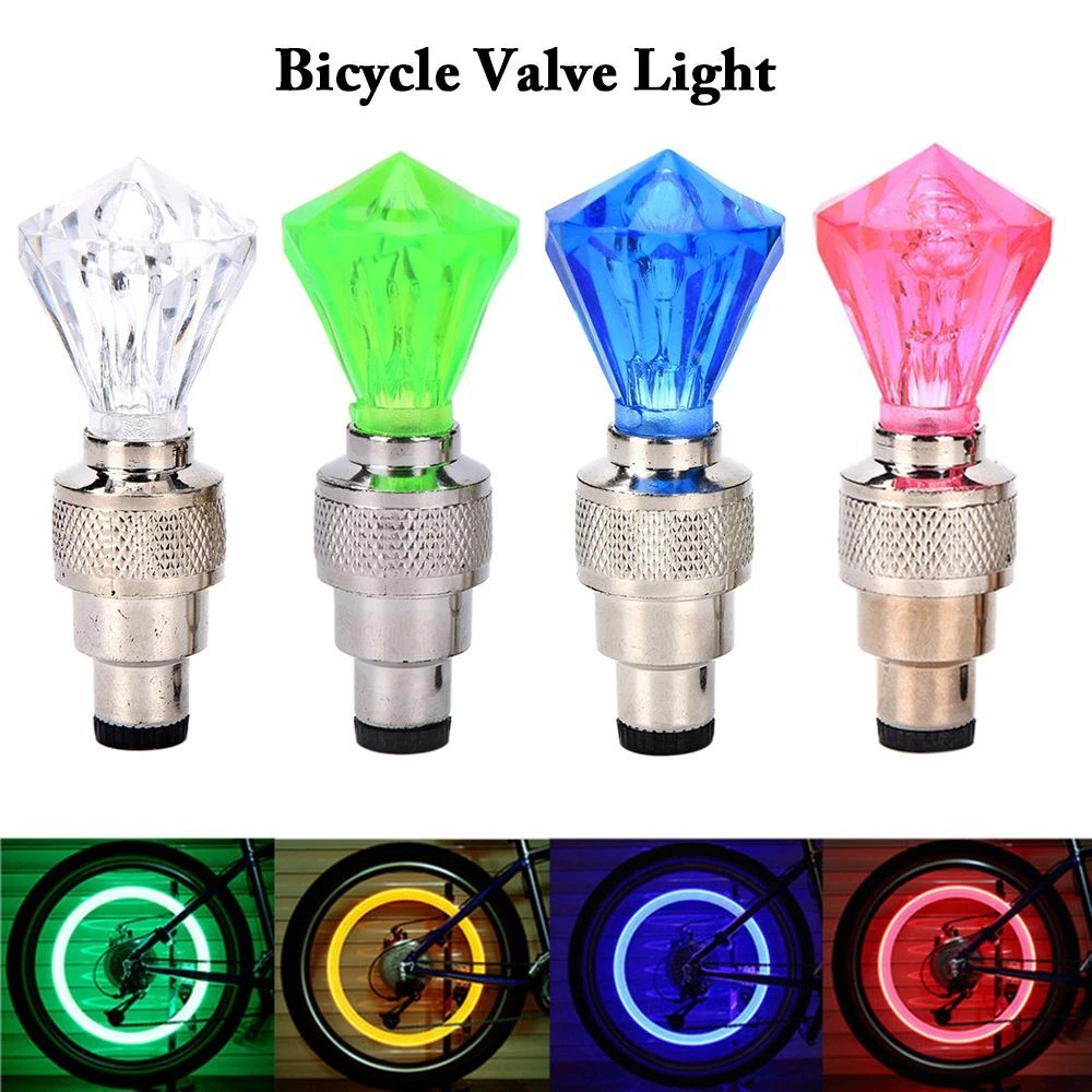 Motion Sensor Wheel Lights Bicycle Valve Light Bike Light LED Flash Lamp