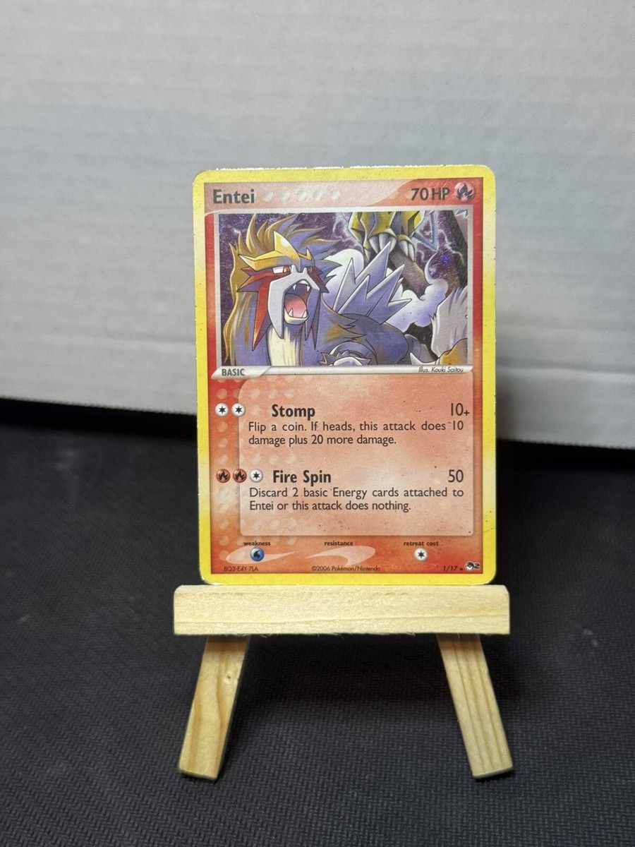 エンテイ　eカード　全面ホロ　十字ホロ　初版　美品　Entei　1ED　Holo エンテイ eカード 全面ホロ 十字ホロ 初版 美品 Entei 1ED Holo