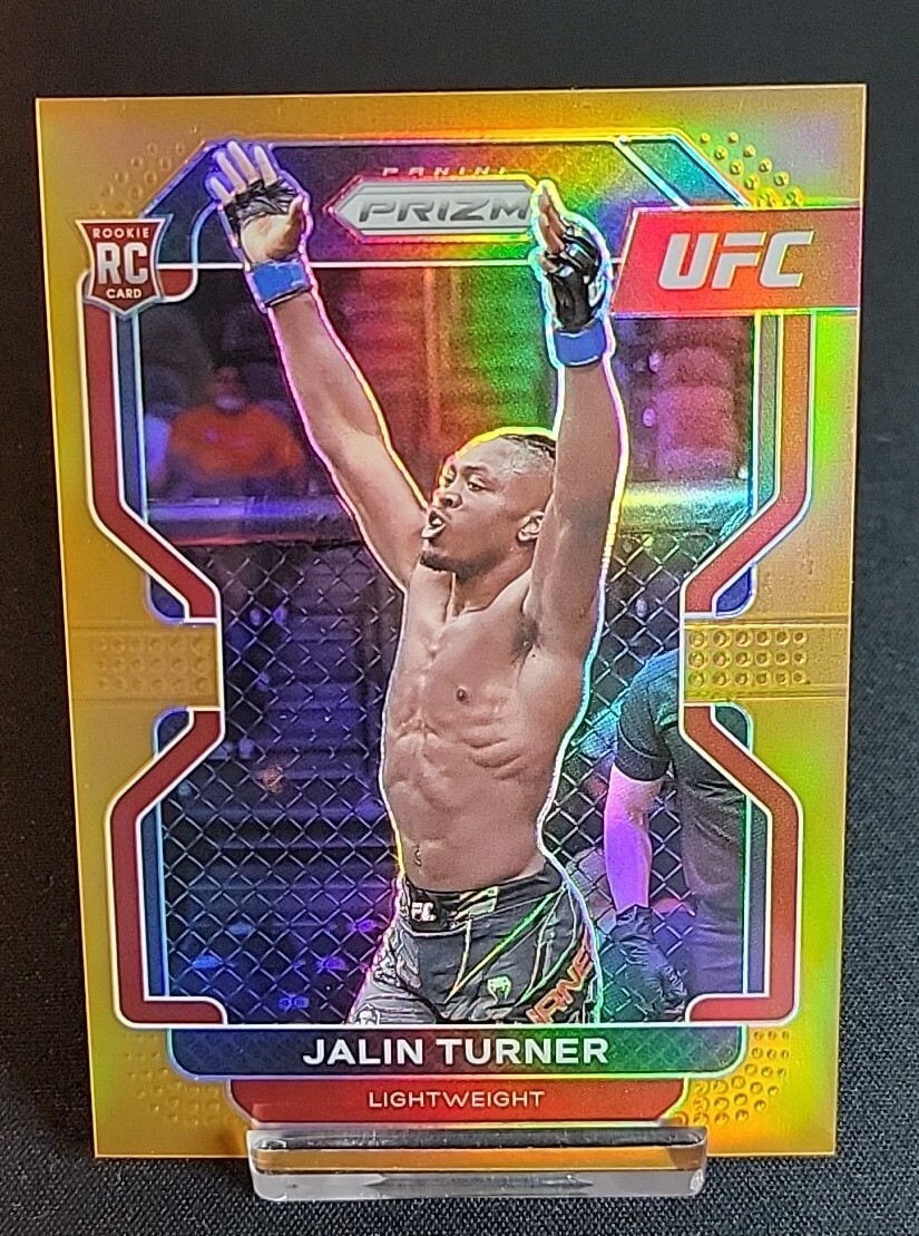 2022 Jalin Turner ROOKIE UFC PRIZM ORANGE PRIZM REFRACTOR SP # /99
