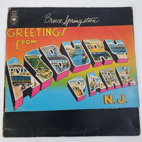 Bruce Springsteen Greetings From Asbury Park NJ. Vinyl LP 1973 CBS 65480