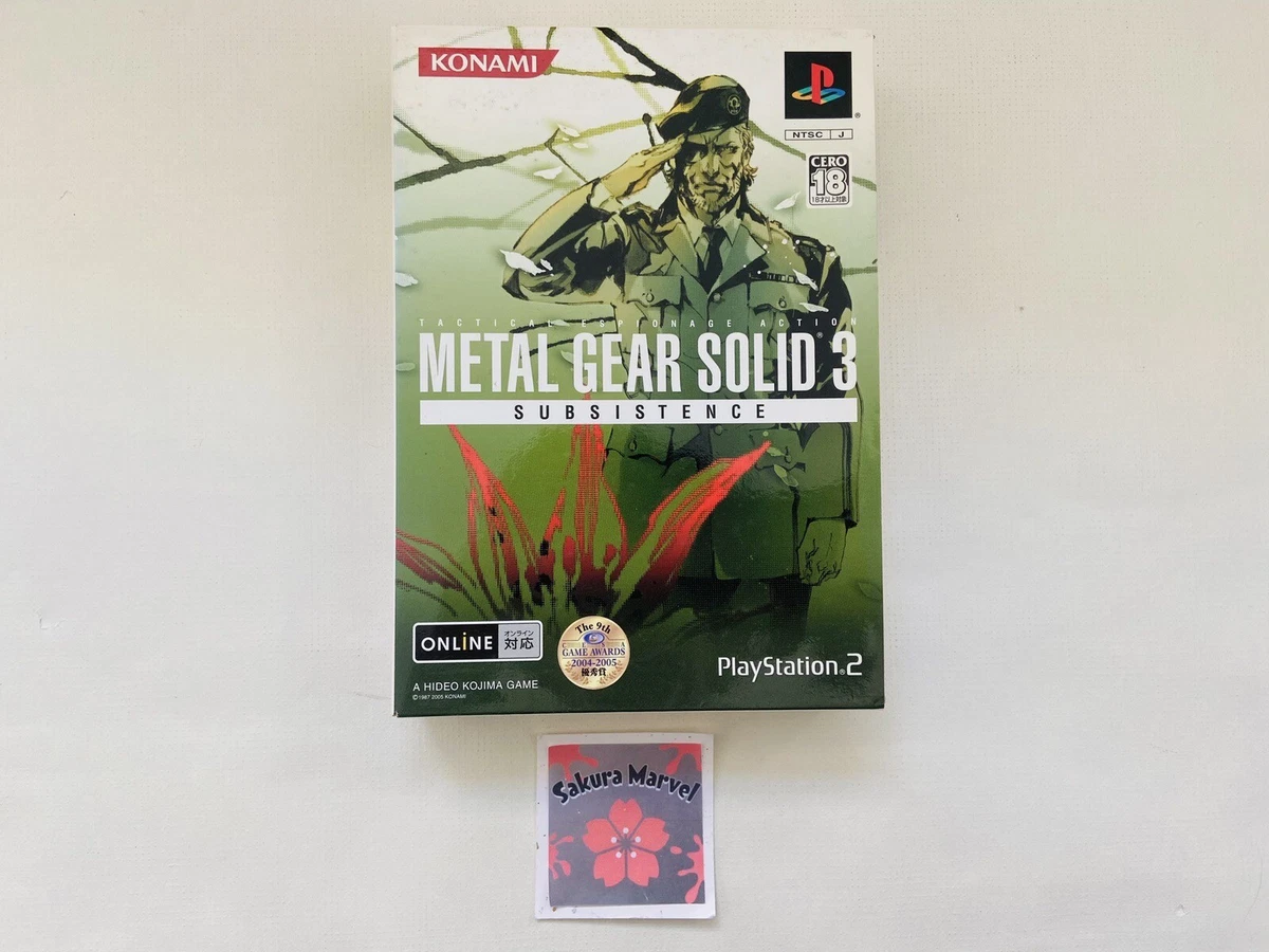 Metal Gear Solid 3: Subsistence NTSC-J (Japan) Video Games for