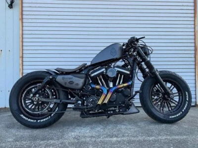 Échappement personnalisé pour Harley-Davidson Sportster 48 1200 883 DRAG STYLE - Photo 1/3