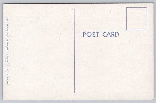 War Bond Postcard "So We'll Meet Again" Buy More WAR BONDS War Savings Dept V* - Picture 2 of 2