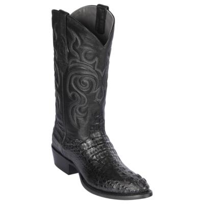 Los Altos Men's Genuine Caiman Hornback Western Boots Round Toe Medium D Width
