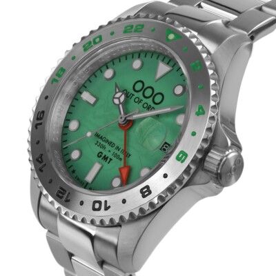 Montre Homme Out Of Order GMT Venezia - Acier Suisse, Quartz, étanche 100m, Neuve