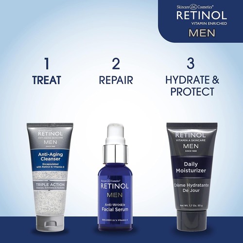 Retinol Men's Gel Cleanser Gently exfoliates skin for improved texture - 第 7/8 張圖片