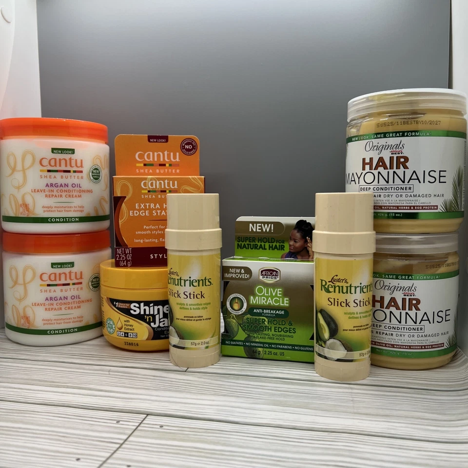 LOTE DE 9 UNIDADES/MAYO PARA EL CABELLO/ACEITE DE ARGÁN CANTUÍ/PALO LISO/GEL SHINE'N JAM/MILAGRO DE OLIVA Foto 2 de 4