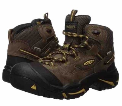Keen Utility Braddock Hiking Boots Brown Mens 9 D Dry Waterproof Rubber USA Made NEW KEEN Utility Men main image 2