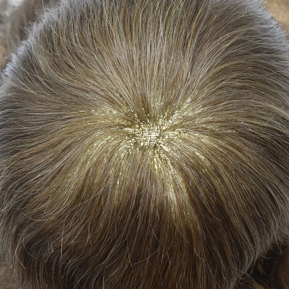 Todo Encaje Toupee para Hombres Sistema de Cabello Humano Transparente Encaje Francés Pieza para Hombres Foto 3 de 4