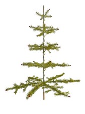 Gansfederbaum / Federbaum / Weihnachtsbaum / Christbaum, 100 cm ~ 1940 (# 17965)
