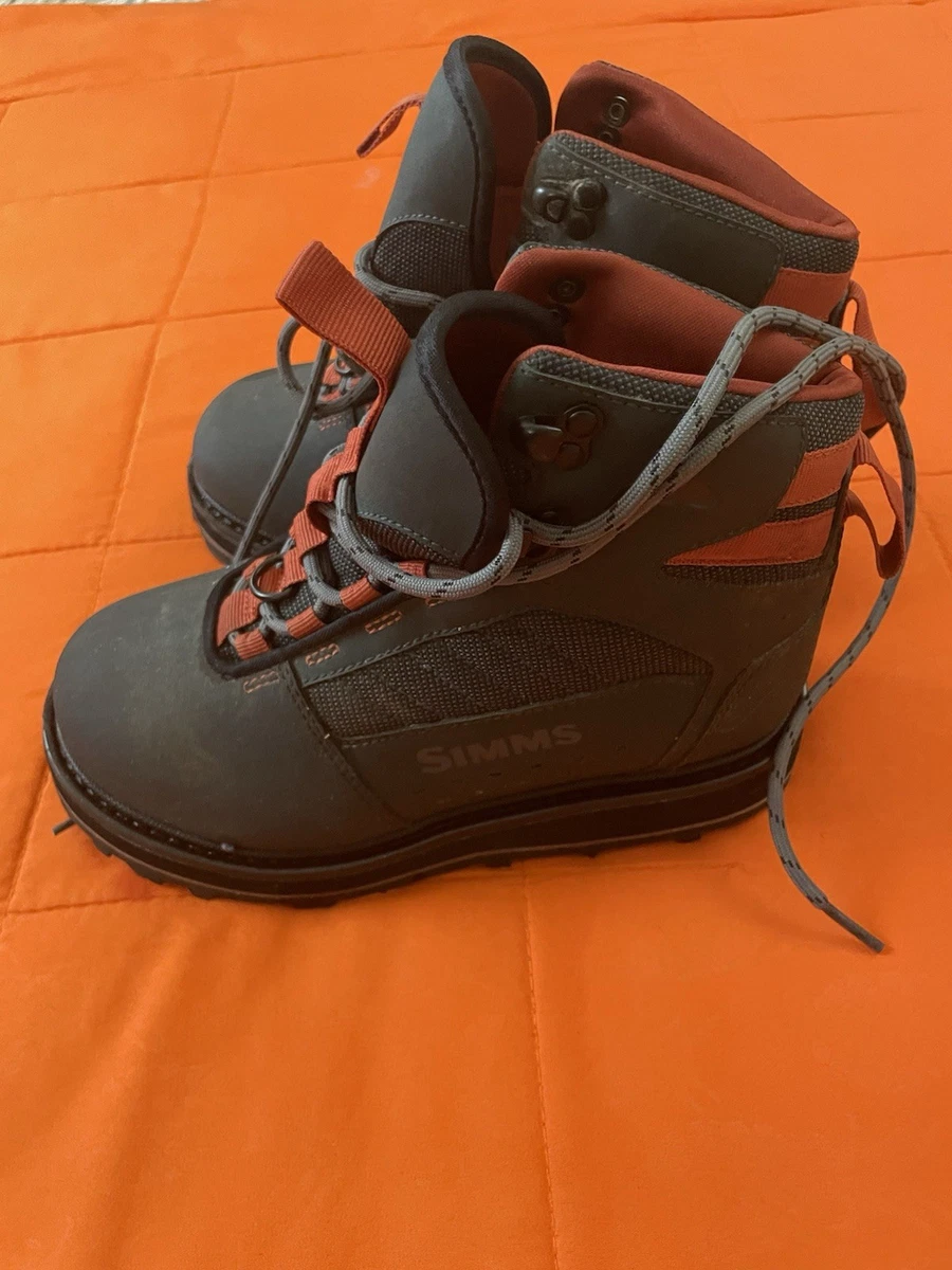 Simms Mens Tributary Wading Boots 7 Lace Up Felt Sole 
