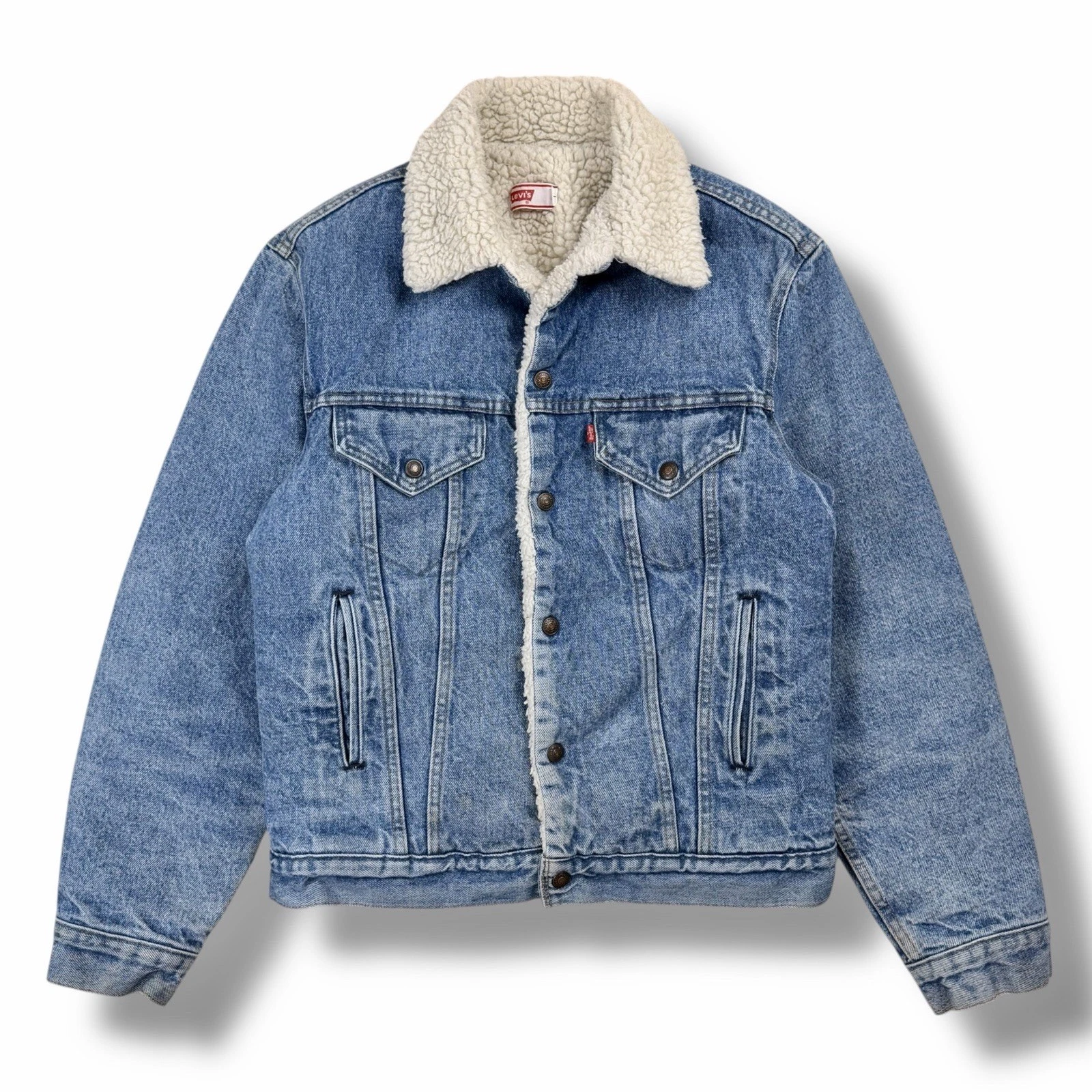 Vintage Levi’s Type 3 Trucker Denim Jacket Faded Distressed USA Blanket Lined