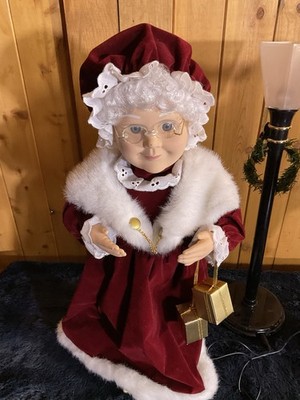 Vtg K Mart 20”Animated Mr. & Mrs. Claus 3 Piece Set w/Lamp Post | eBay