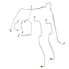 06-10 Ford Explorer Front Brake Line Kit Stainless Steel-TKT0641SS
