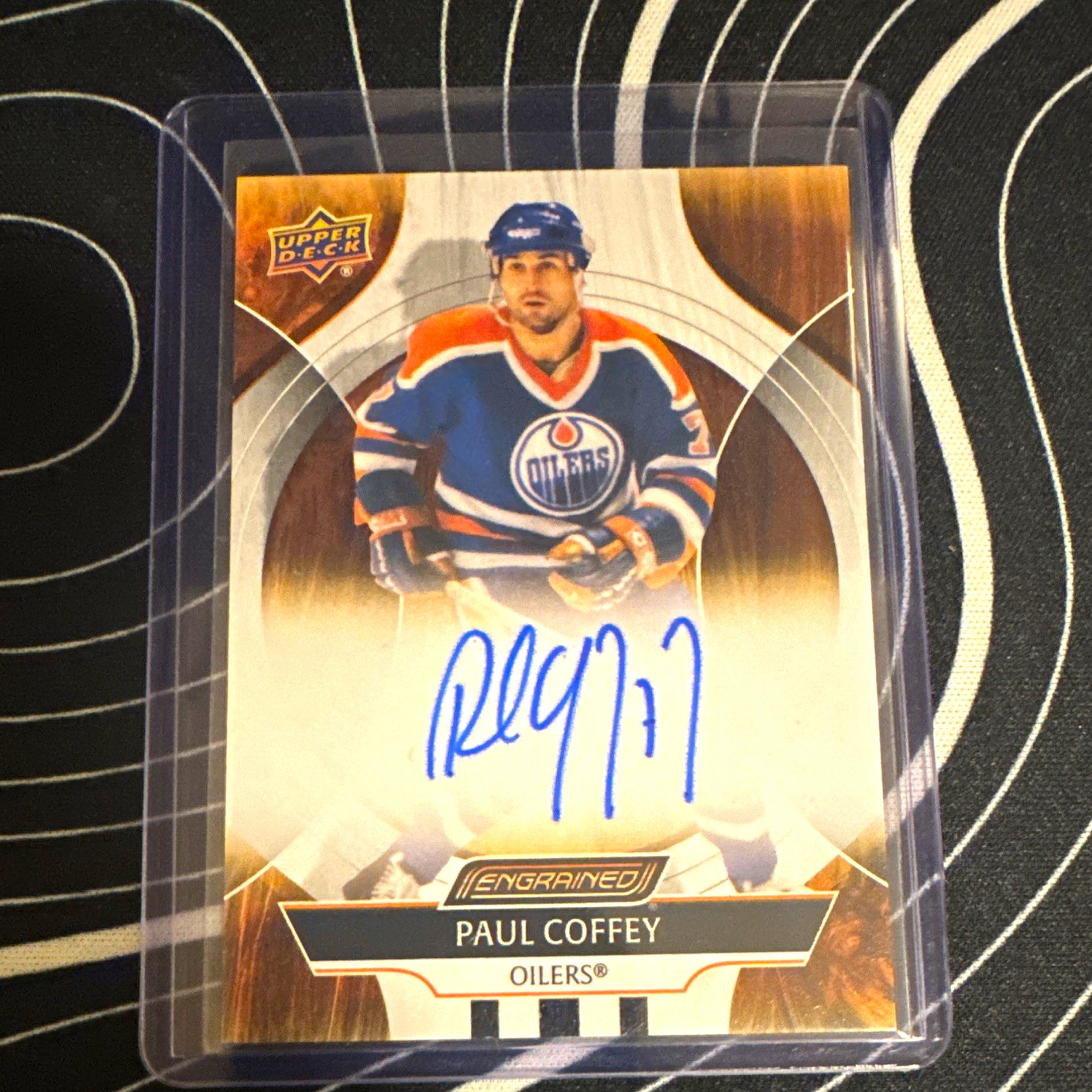 Upper Deck 2025 Engrained Icons Paul Coffey CA-PC Auto Edmonton Oilers